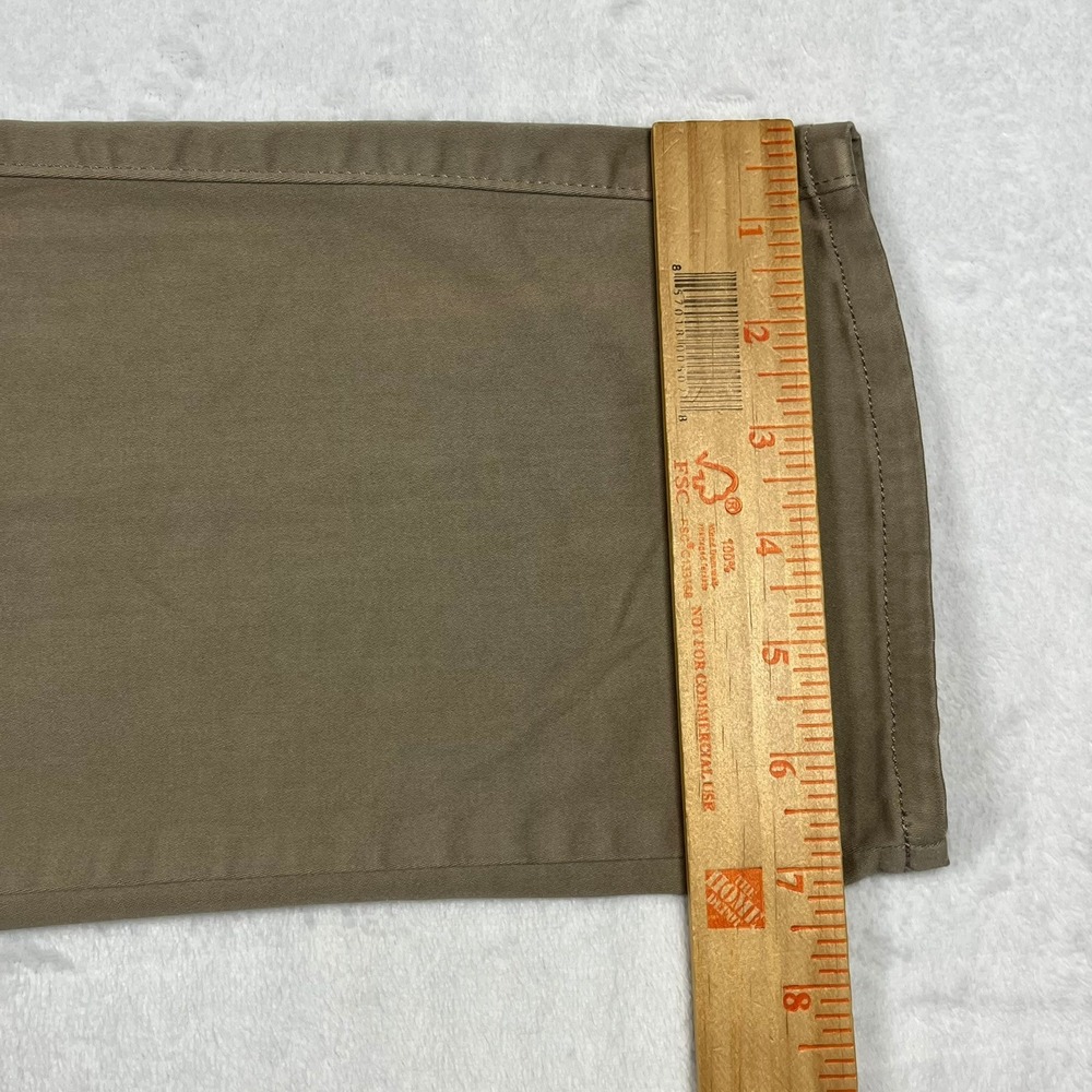 Peter Millar Signature Sateen Five-Pocket Pants Mens 32x33 Khaki ME0B39 *Flaw - Picture 14 of 16